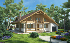 3D визуализация дома на стадии проектирования